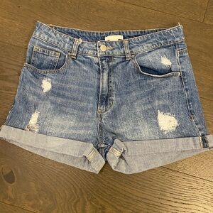 💙BOGO💙H&M Light Blue Distressed Jean Shorts
